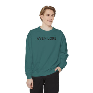 Aven Lore Sweatshirt — Minimalist Text Crewneck Pullover
