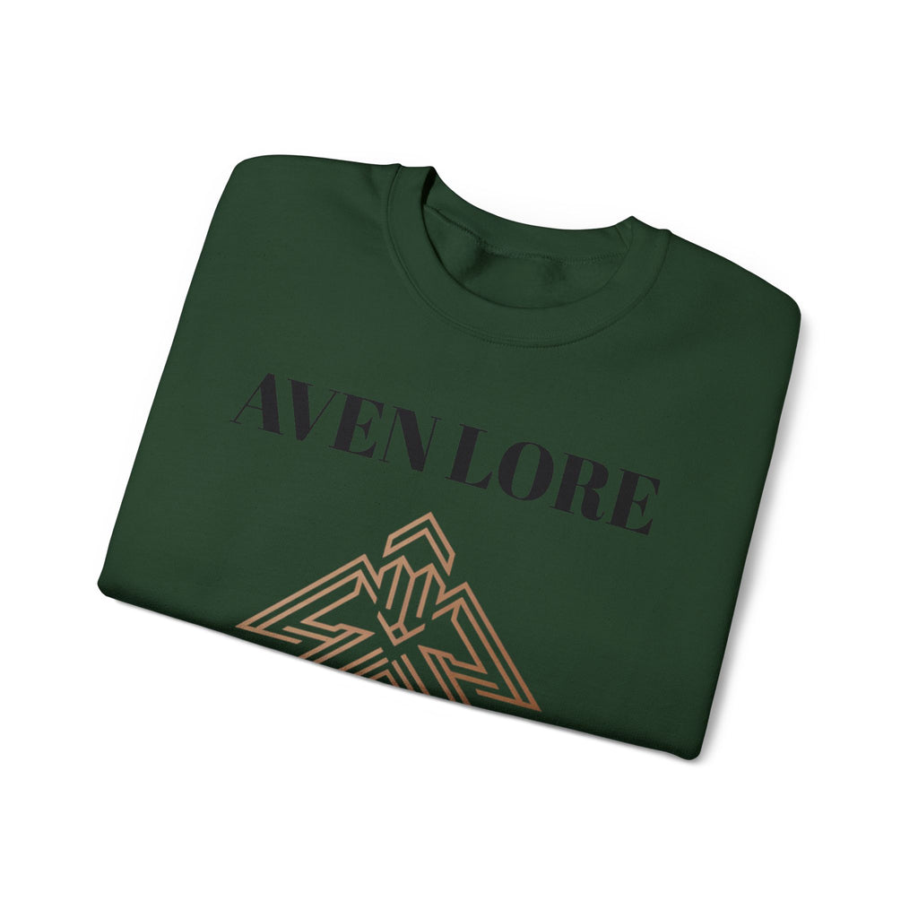 Crewneck Sweatshirt — Aven Lore Geometric Logo Pullover