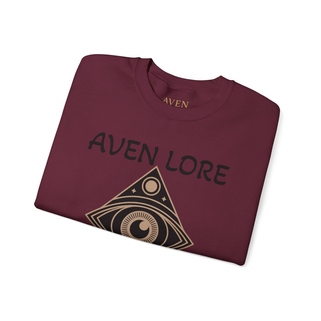 Aven Lore Crewneck Sweatshirt — Mystical Eye Graphic Pullover