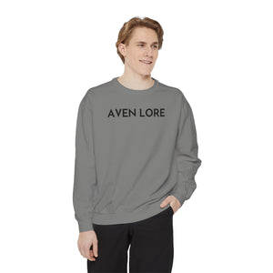 Aven Lore Sweatshirt — Minimalist Text Crewneck Pullover