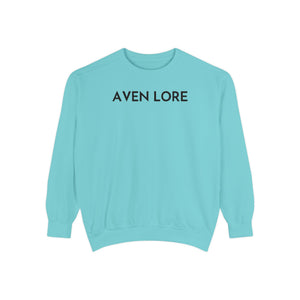 Aven Lore Sweatshirt — Minimalist Text Crewneck Pullover