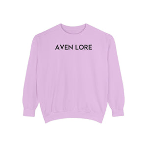 Aven Lore Sweatshirt — Minimalist Text Crewneck Pullover