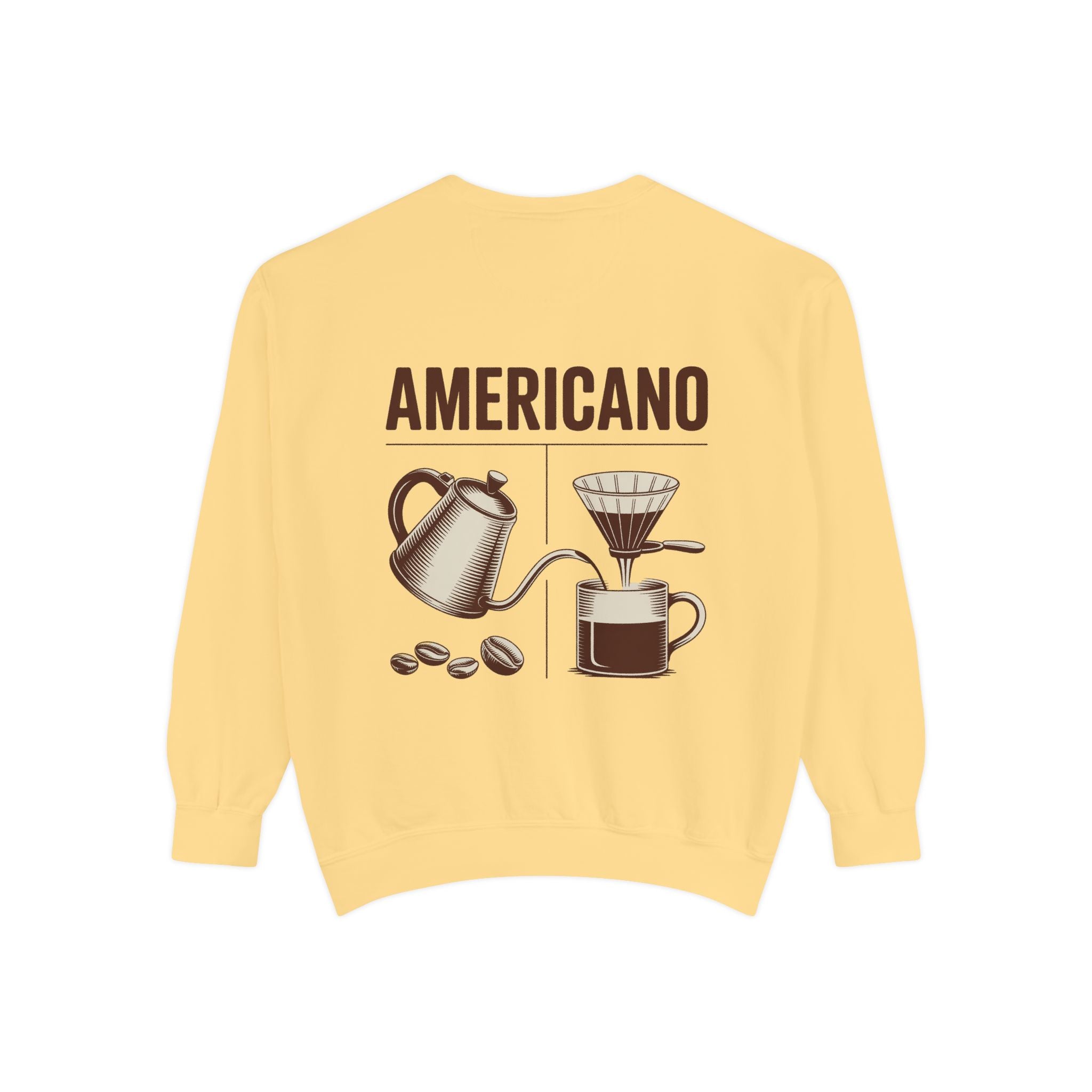 Americano Coffee Sweatshirt — 'Aven Lore' Cozy Barista Crewneck
