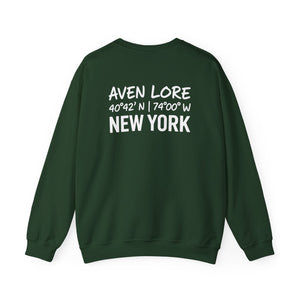 Crewneck Sweatshirt — Aven Lore New York Coordinates Crew