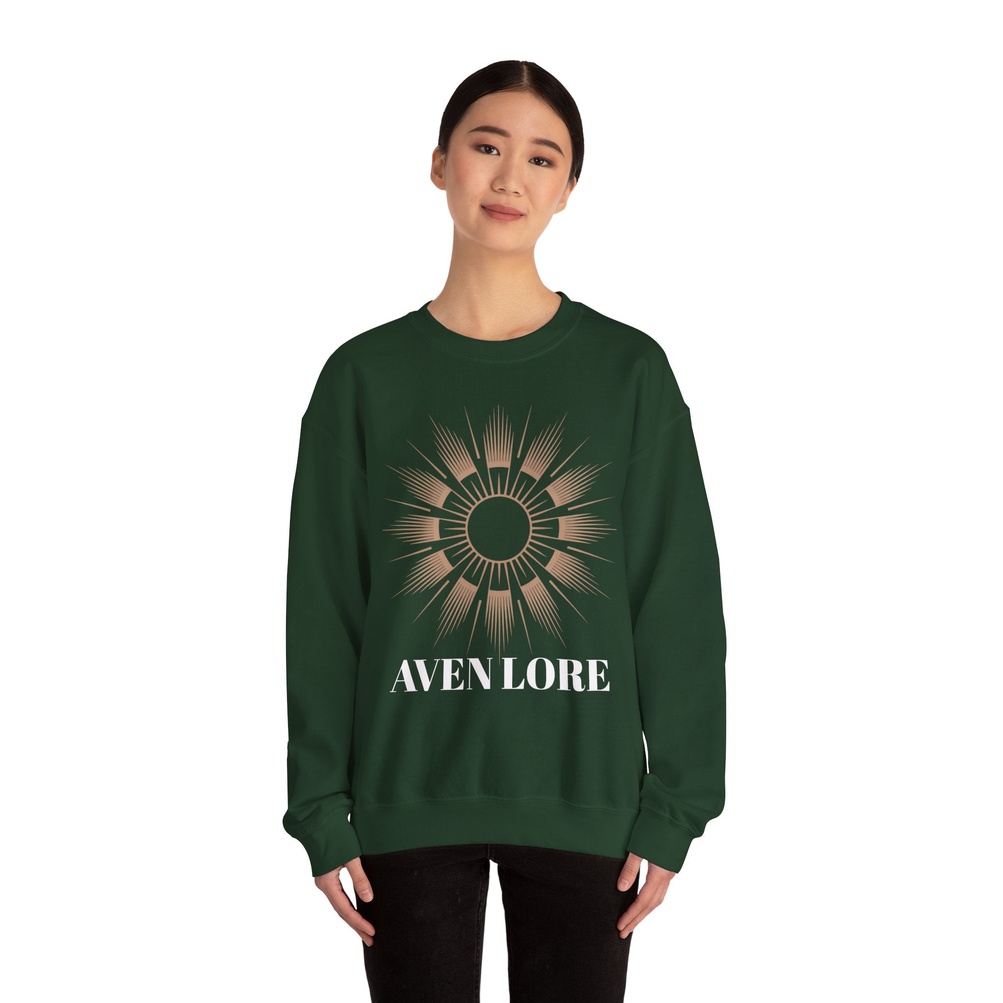 Crewneck Sweatshirt — Aven Lore Sunburst Logo Crewneck