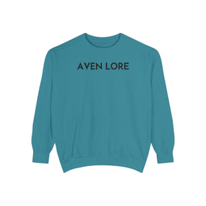 Aven Lore Sweatshirt — Minimalist Text Crewneck Pullover