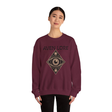 Aven Lore Crewneck Sweatshirt — Mystical Eye Graphic Pullover