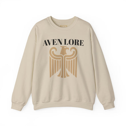 Aven Lore Crewneck Sweatshirt — Vintage Gold Eagle Graphic