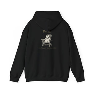Relax Hoodie — 'Relax, Nothing's Under Control' Graphic Pullover