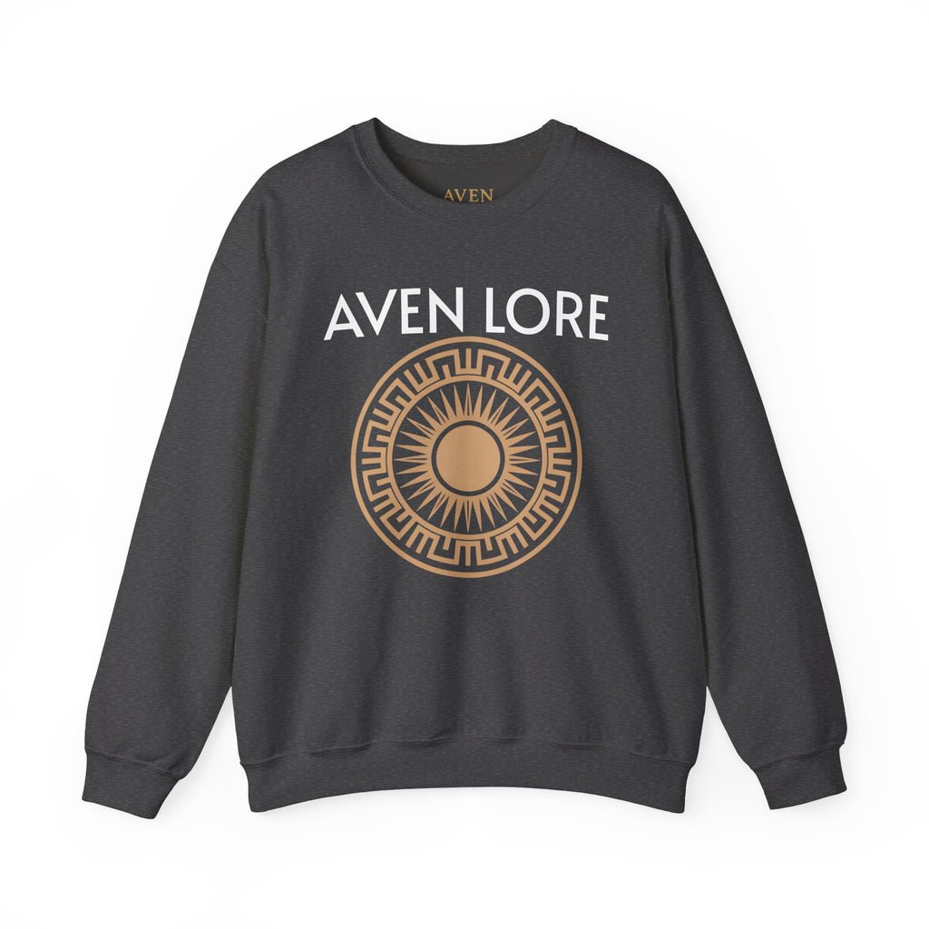 Aven Lore Sweatshirt — Mythic Sun Emblem Crewneck