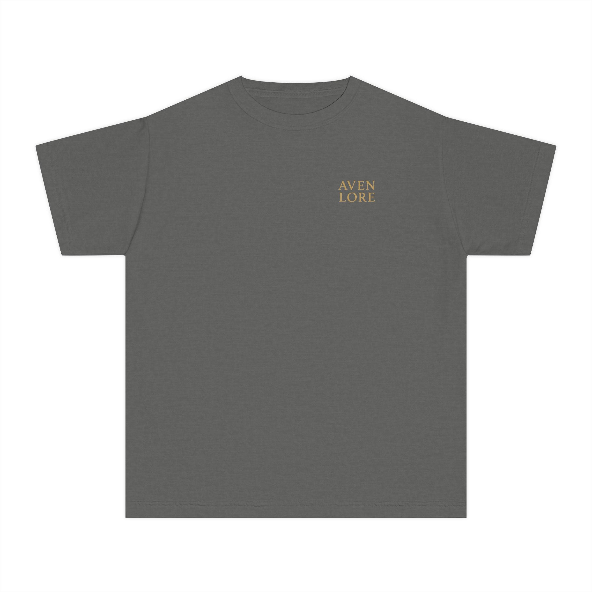 Youth Acorn Graphic Tee — Aven Lore Chest Logo