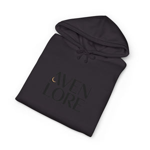 Aven Lore Hoodie — Minimalist Logo Pullover with 3D Block Back Design