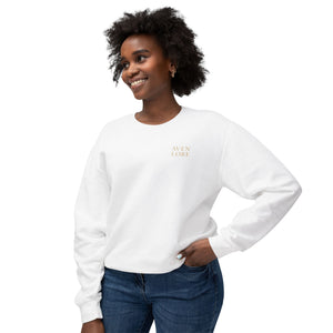Sculpture Collage Crewneck Sweatshirt — Minimal Art Bust Graphic
