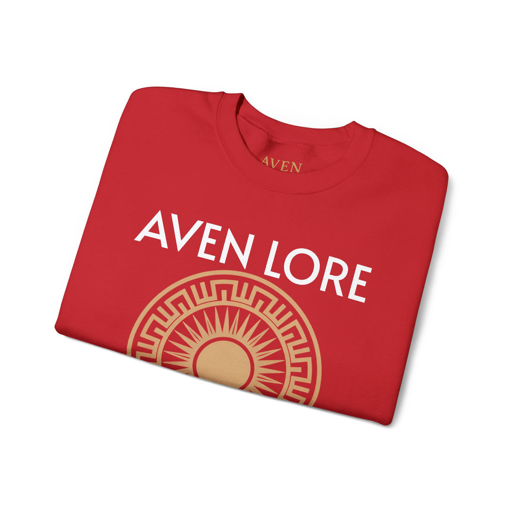 Aven Lore Sweatshirt — Mythic Sun Emblem Crewneck