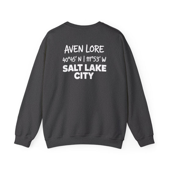 Salt Lake City Coordinates Crewneck Sweatshirt — Aven Lore