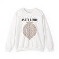 Crewneck Sweatshirt — Aven Lore Maze Logo (Minimalist Spiritual Graphic)
