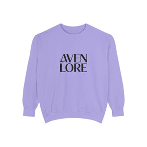Aven Lore Sweatshirt — 'WHY NOT' Back Graphic Garment-Dyed Crewneck