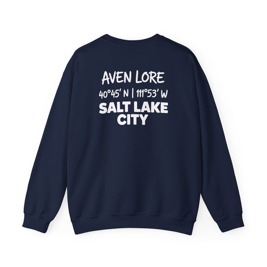 Salt Lake City Coordinates Crewneck Sweatshirt — Aven Lore