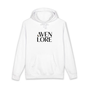 Aven Lore Hoodie — Minimal Brand Logo Hoodie with Abstract Organic Back Print