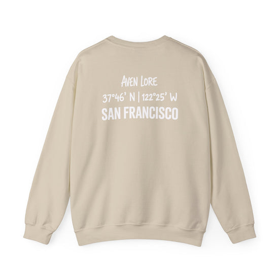 San Francisco Coordinates Crewneck Sweatshirt — Aven Lore City Skyline Pullover