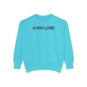 Aven Lore Sweatshirt — Minimalist Text Crewneck Pullover