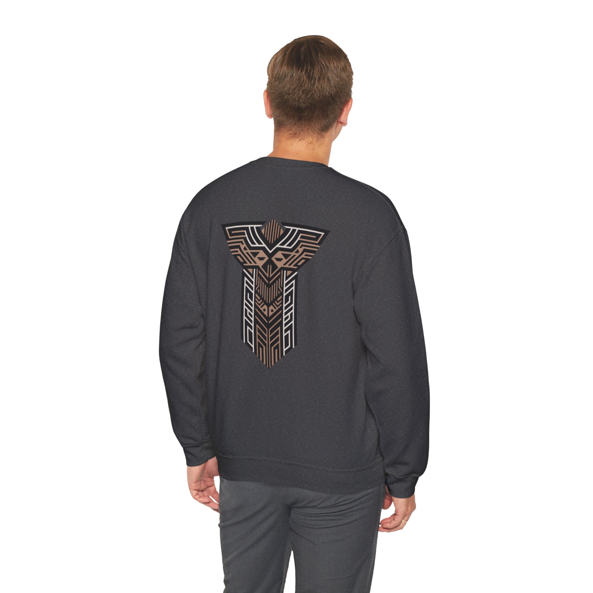 Aven Lore Crewneck Sweatshirt — Geometric Rune Emblem