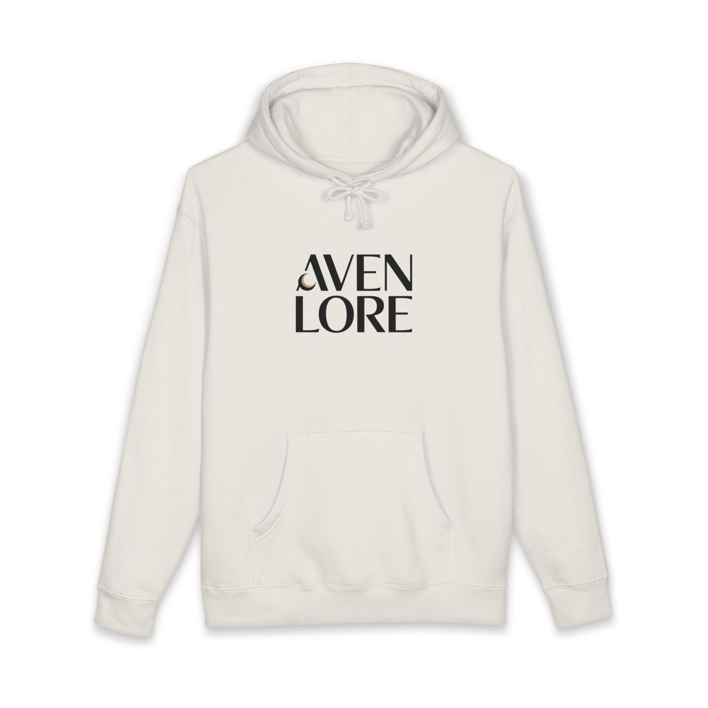 Aven Lore Hoodie — Minimal Brand Logo Hoodie with Abstract Organic Back Print