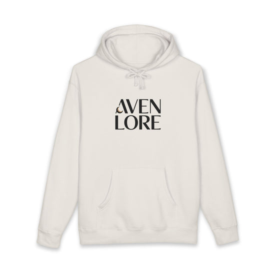 Aven Lore Hoodie — Minimal Brand Logo Hoodie with Abstract Organic Back Print