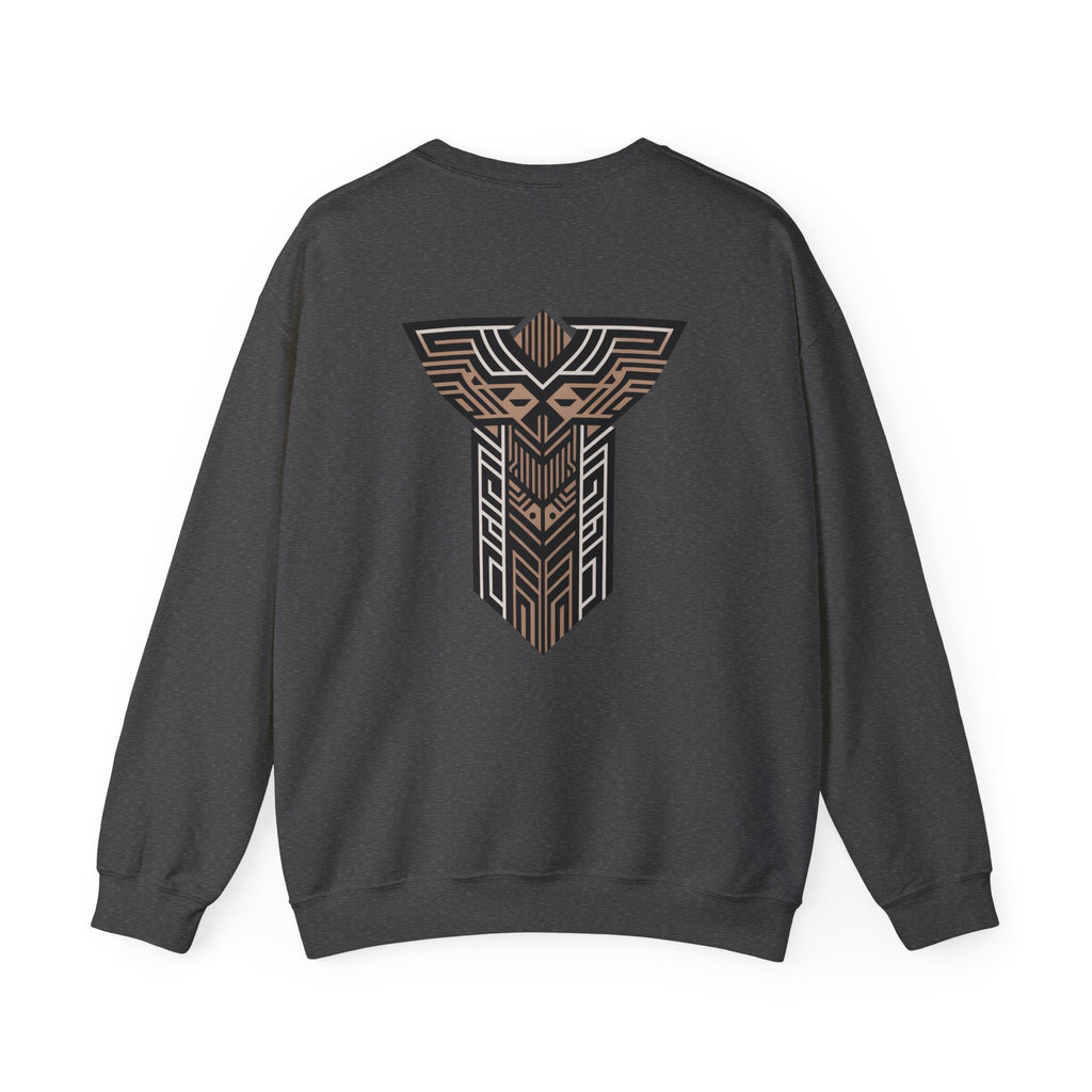 Aven Lore Crewneck Sweatshirt — Geometric Rune Emblem