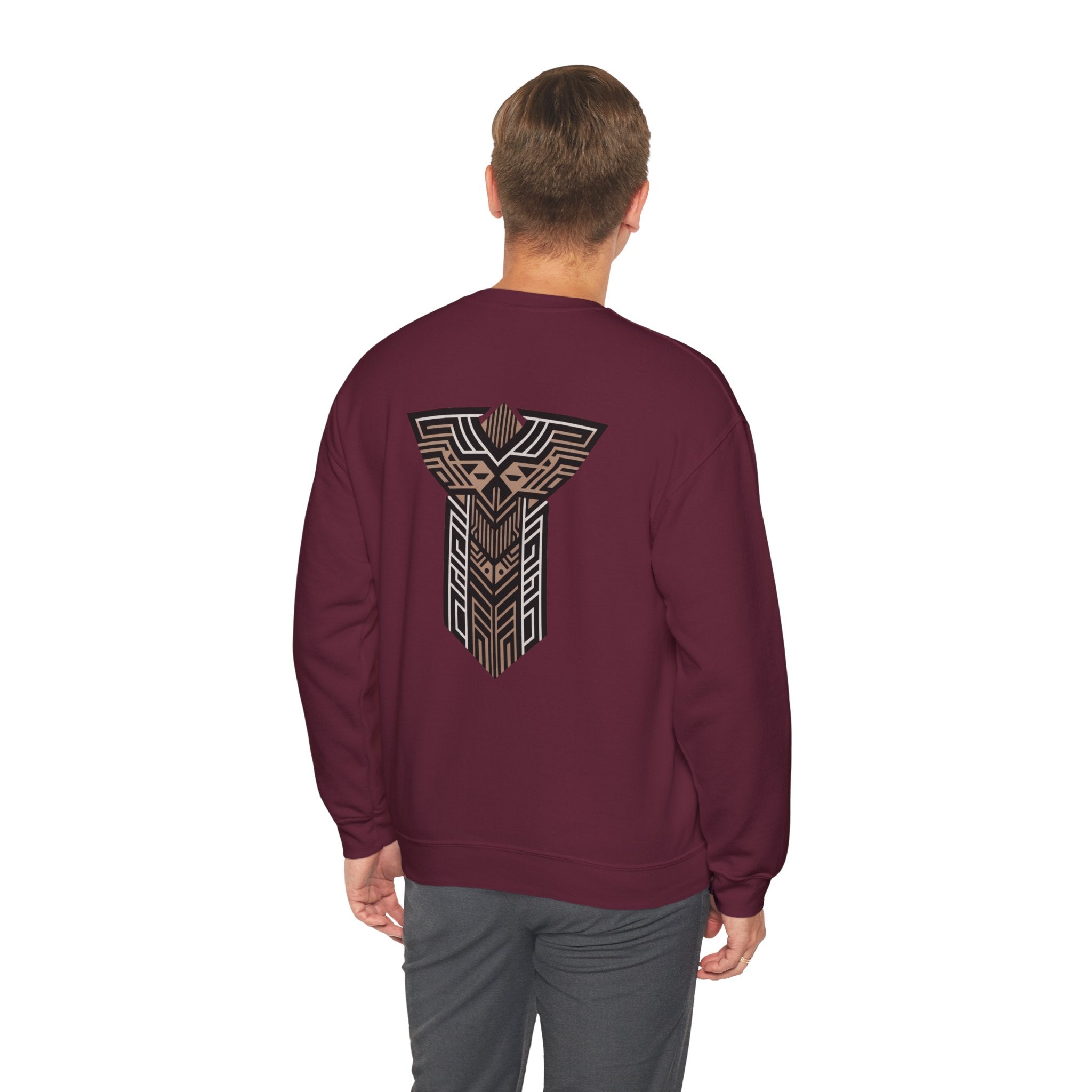 Aven Lore Crewneck Sweatshirt — Geometric Rune Emblem
