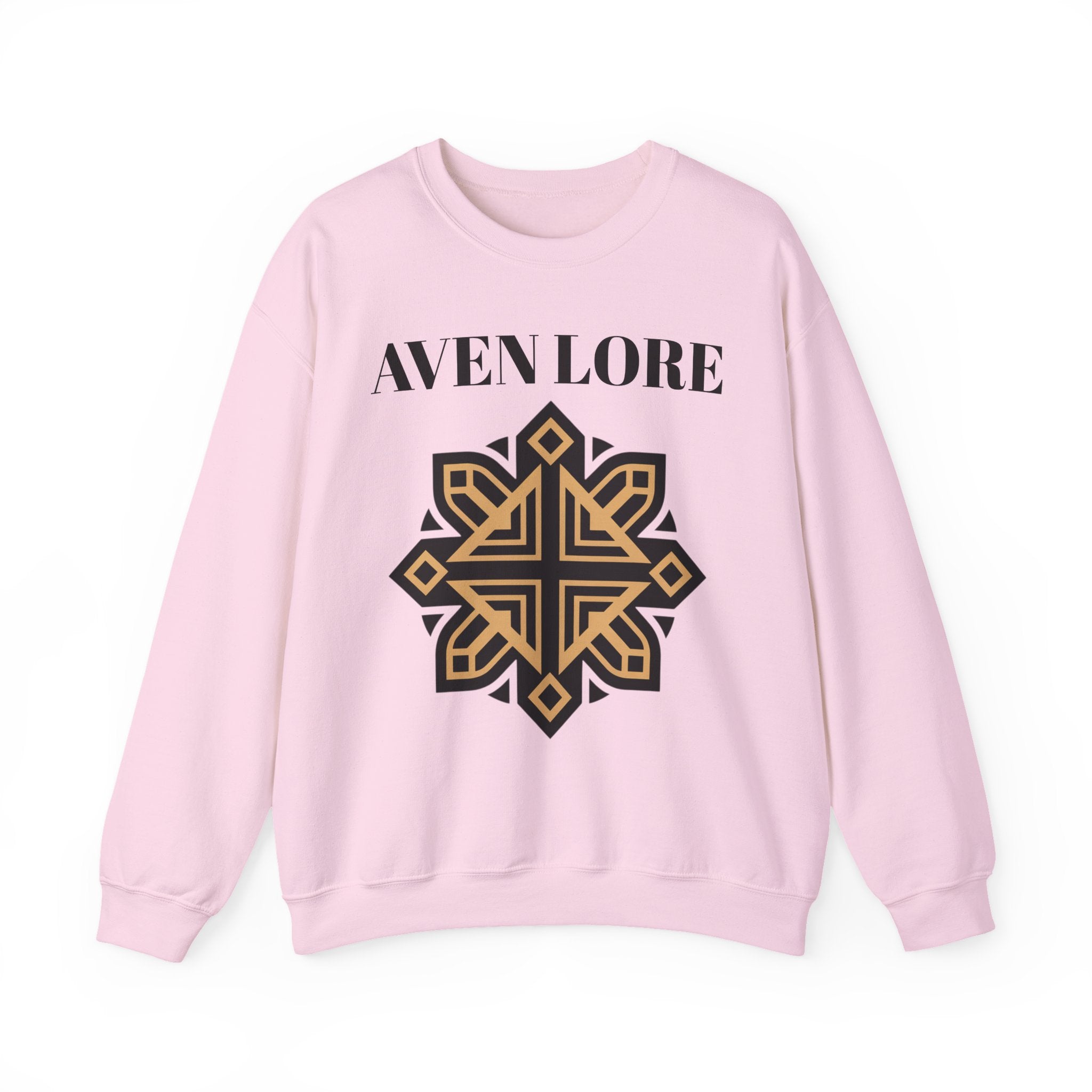 Aven Lore Crewneck Sweatshirt — Geometric Rune Emblem