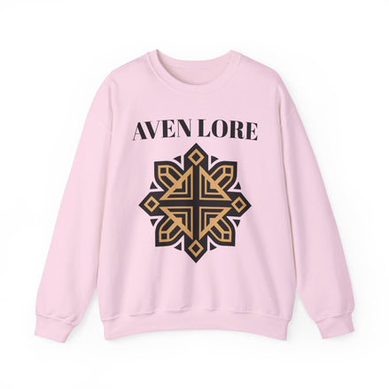 Aven Lore Crewneck Sweatshirt — Geometric Rune Emblem