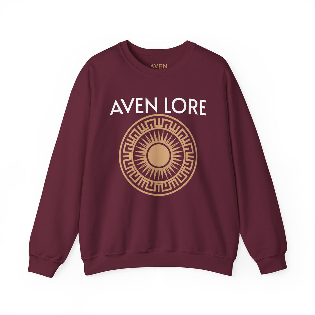 Aven Lore Sweatshirt — Mythic Sun Emblem Crewneck