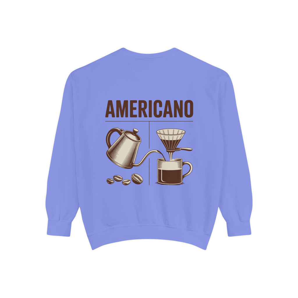 Americano Coffee Sweatshirt — 'Aven Lore' Cozy Barista Crewneck