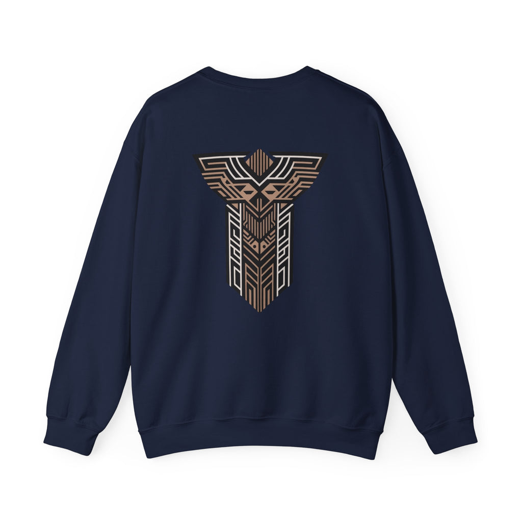 Aven Lore Crewneck Sweatshirt — Geometric Rune Emblem