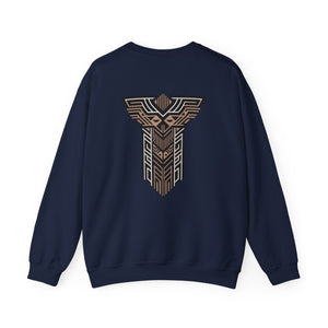 Aven Lore Crewneck Sweatshirt — Geometric Rune Emblem