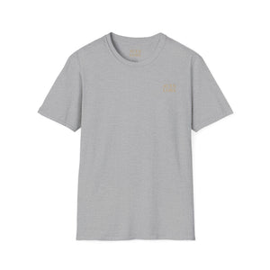 Floral Crest T-Shirt — Vintage Rose Back Print