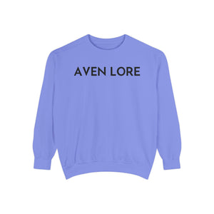 Aven Lore Sweatshirt — Vintage Red Rose Back Print Crewneck