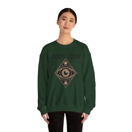 Aven Lore Crewneck Sweatshirt — Mystical Eye Graphic Pullover