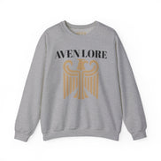 Aven Lore Crewneck Sweatshirt — Vintage Gold Eagle Graphic