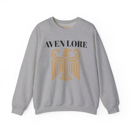 Aven Lore Crewneck Sweatshirt — Vintage Gold Eagle Graphic