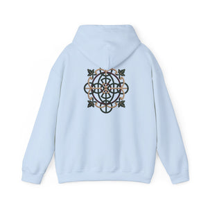 Celtic Knot Ivy Hoodie — Floral Interlace Graphic Hooded Sweatshirt