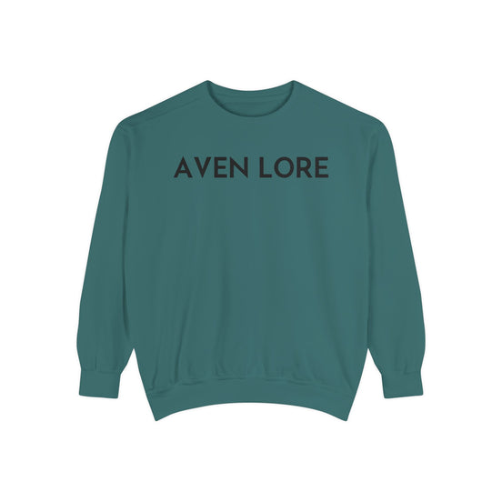 Aven Lore Sweatshirt — Vintage Red Rose Back Print Crewneck