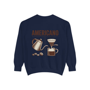 Americano Coffee Sweatshirt — 'Aven Lore' Cozy Barista Crewneck