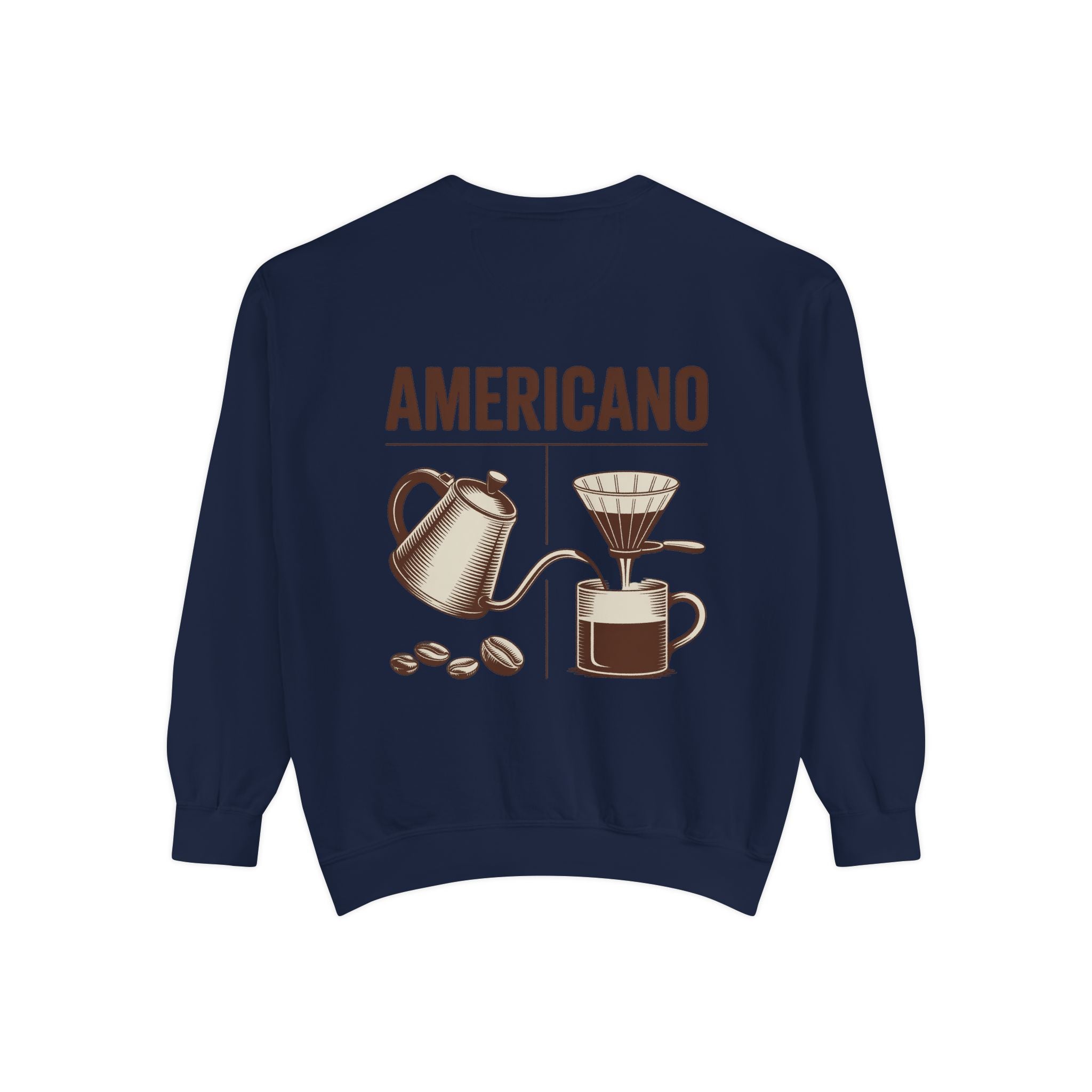 Americano Coffee Sweatshirt — 'Aven Lore' Cozy Barista Crewneck