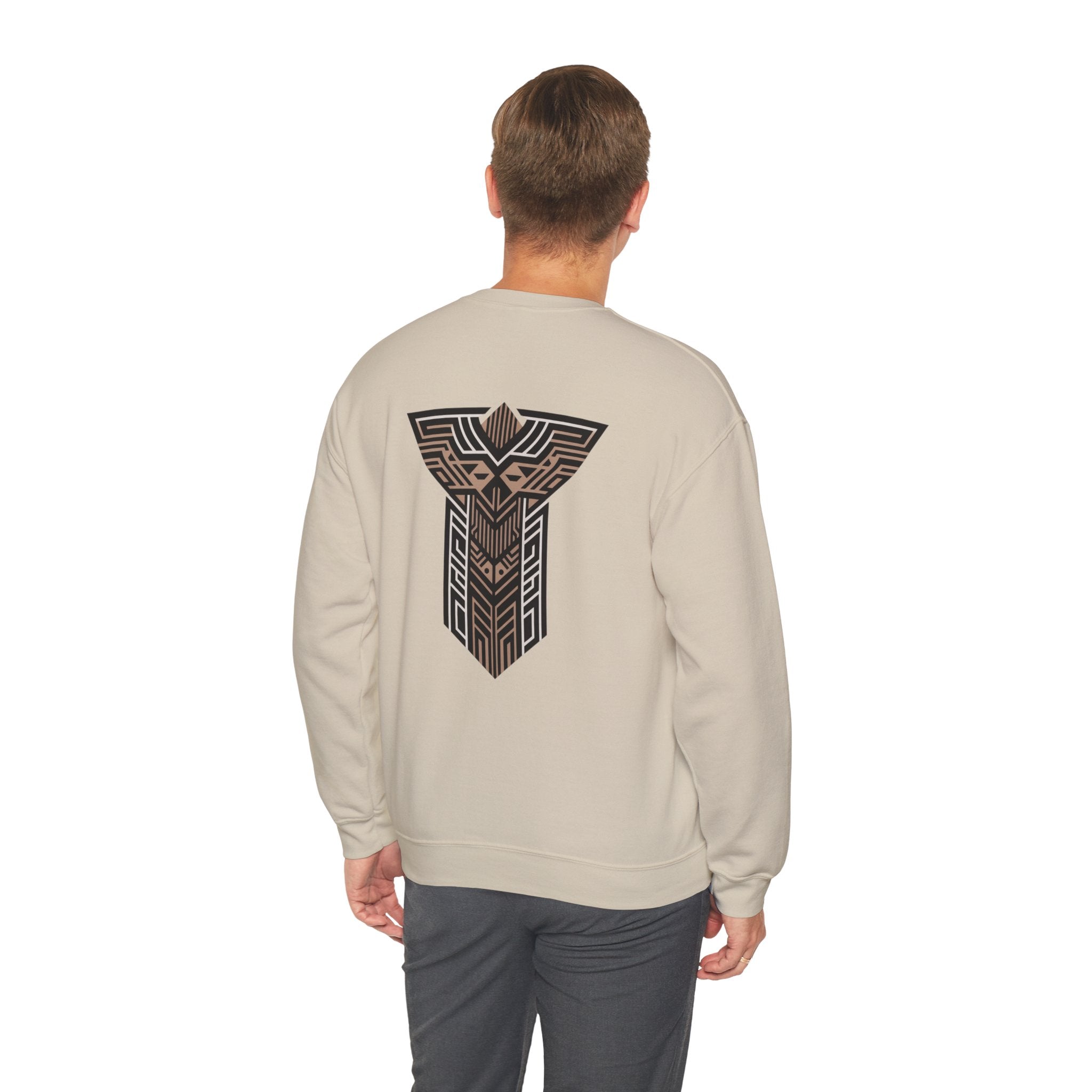 Aven Lore Crewneck Sweatshirt — Geometric Rune Emblem