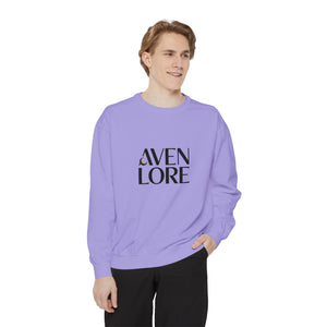 Aven Lore Sweatshirt — 'WHY NOT' Back Graphic Garment-Dyed Crewneck