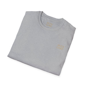 Floral Crest T-Shirt — Vintage Rose Back Print
