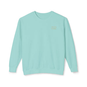 Sculpture Collage Crewneck Sweatshirt — Minimal Art Bust Graphic