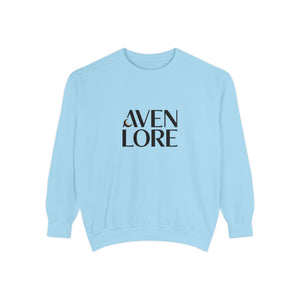 Aven Lore Sweatshirt — 'WHY NOT' Back Graphic Garment-Dyed Crewneck